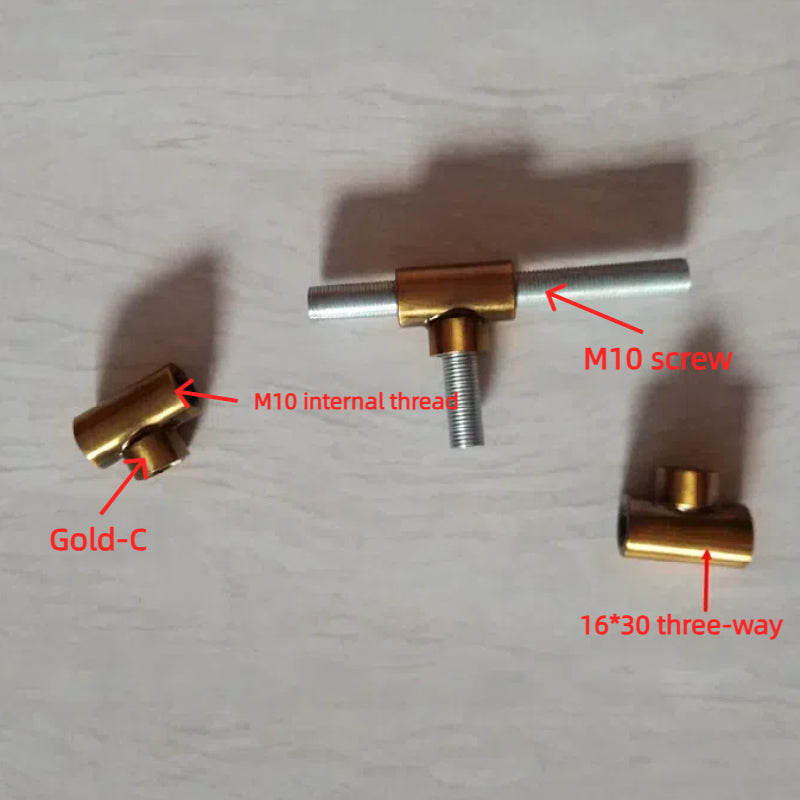 Kiven  M10 Internal Thread Three - way Adapter, Three - pronged Connector for LED Crystal Ceiling Lamp & Molecular Grinding Bean Lamp, Lamp and Lighting Accessories