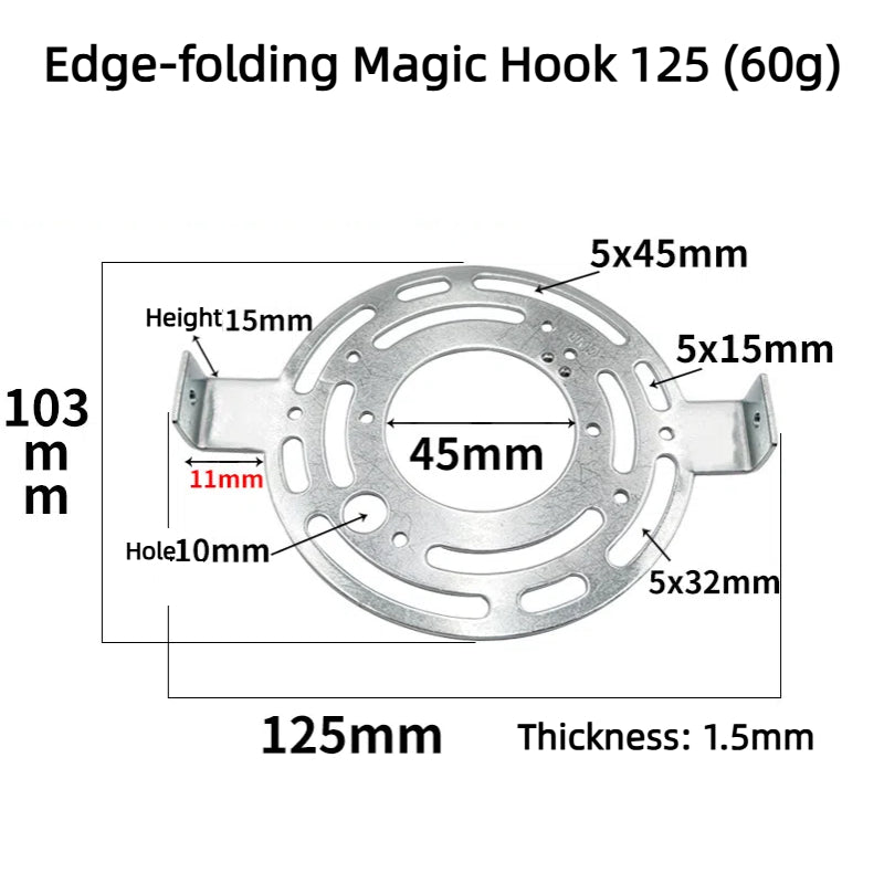 Kiven US Standard Ceiling Flanged Round Eight - Hook Plate for Cross - Border Lighting, Amazon Lighting Eight - Hook Plate Mounting Back Strip Bracket