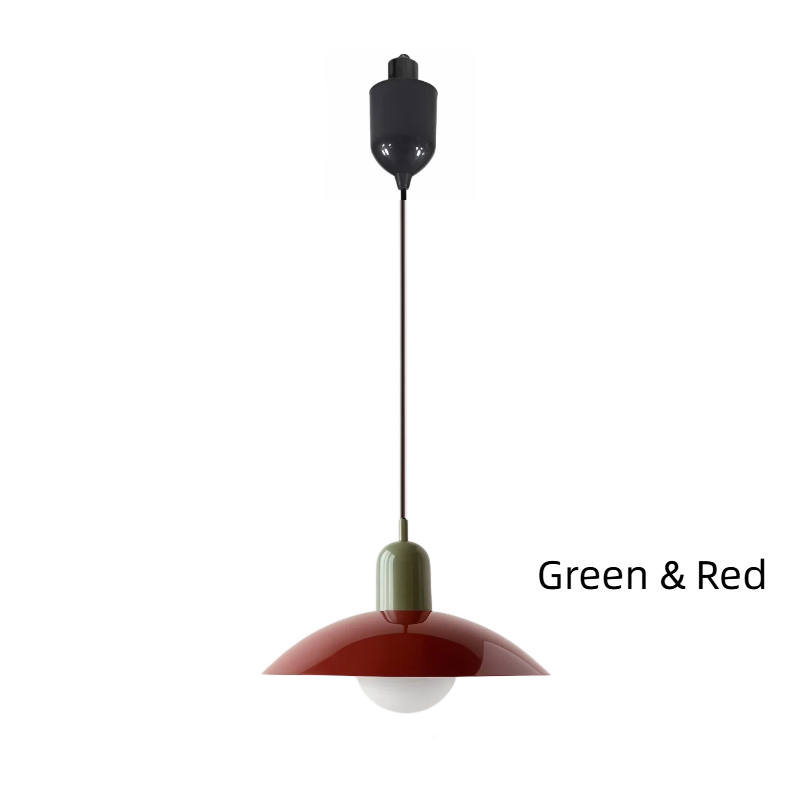 Kiven Nordic Style Simple Creative Retro Macaron H-Type Track Chandelier - Suitable for Dining Room, Bedroom & Bedside