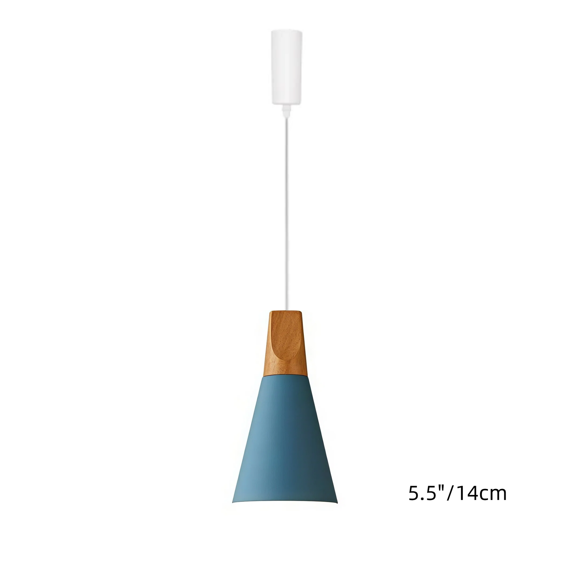 H-Type Track Pendant Lighting White Scandinavian Style Pendant Lights for Kitchen, Dining Room, Bedroom Modern Wood and Aluminum Light(Bulb & Track Rail NOT included)