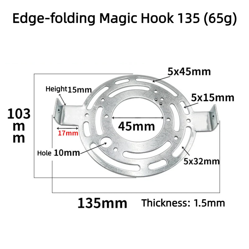 Kiven US Standard Ceiling Flanged Round Eight - Hook Plate for Cross - Border Lighting, Amazon Lighting Eight - Hook Plate Mounting Back Strip Bracket