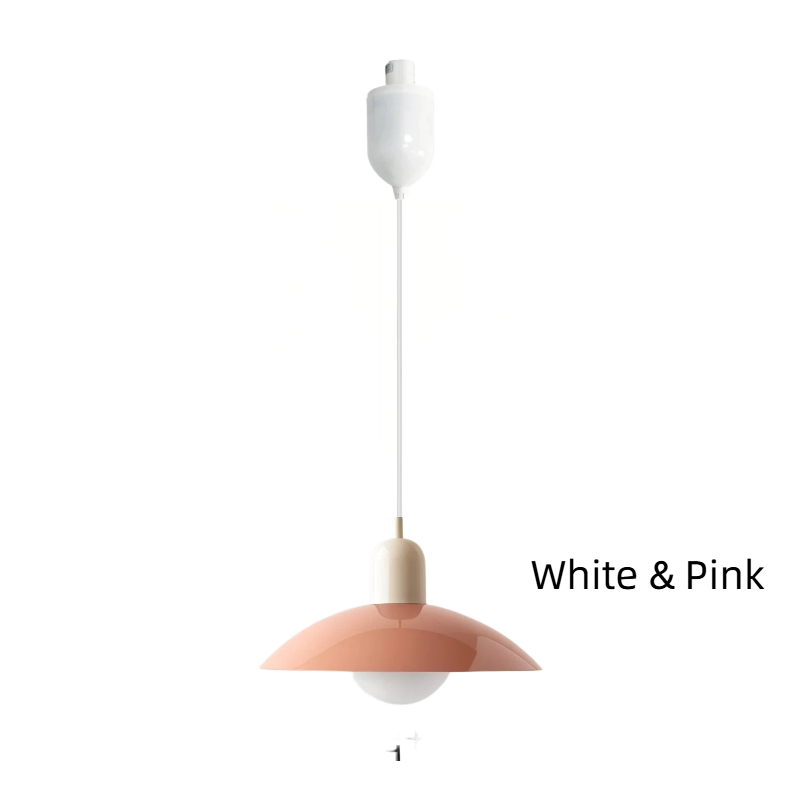 Kiven Nordic Style Simple Creative Retro Macaron H-Type Track Chandelier - Suitable for Dining Room, Bedroom & Bedside
