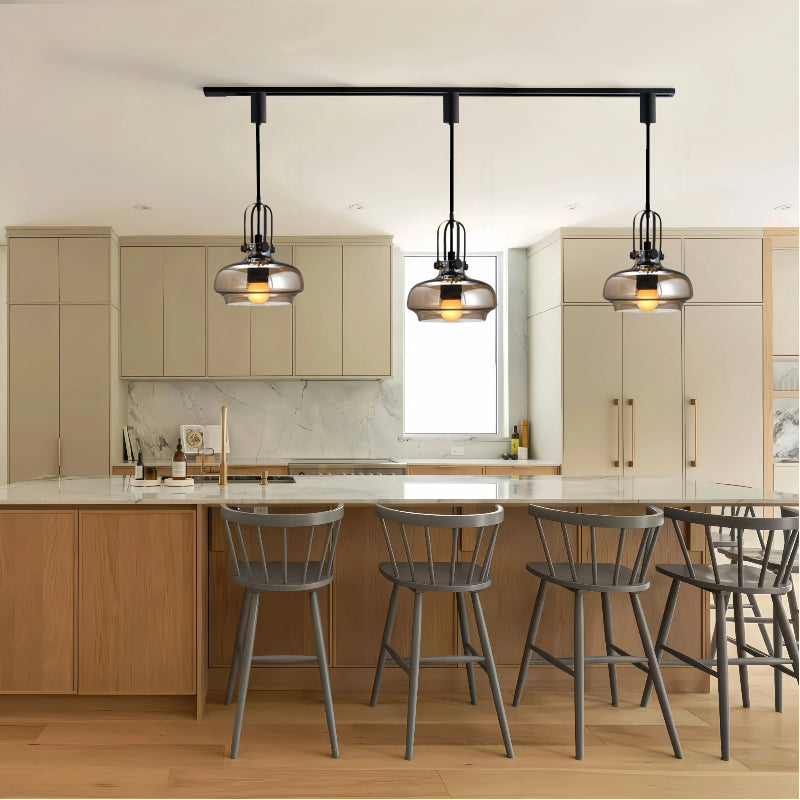 Kiven Nordic Modern Minimalist Luxury Single Glass Pendant Light, Creative Hanging Lamp for Dining Room, Cafe, Bedroom, Store, Bar Counter