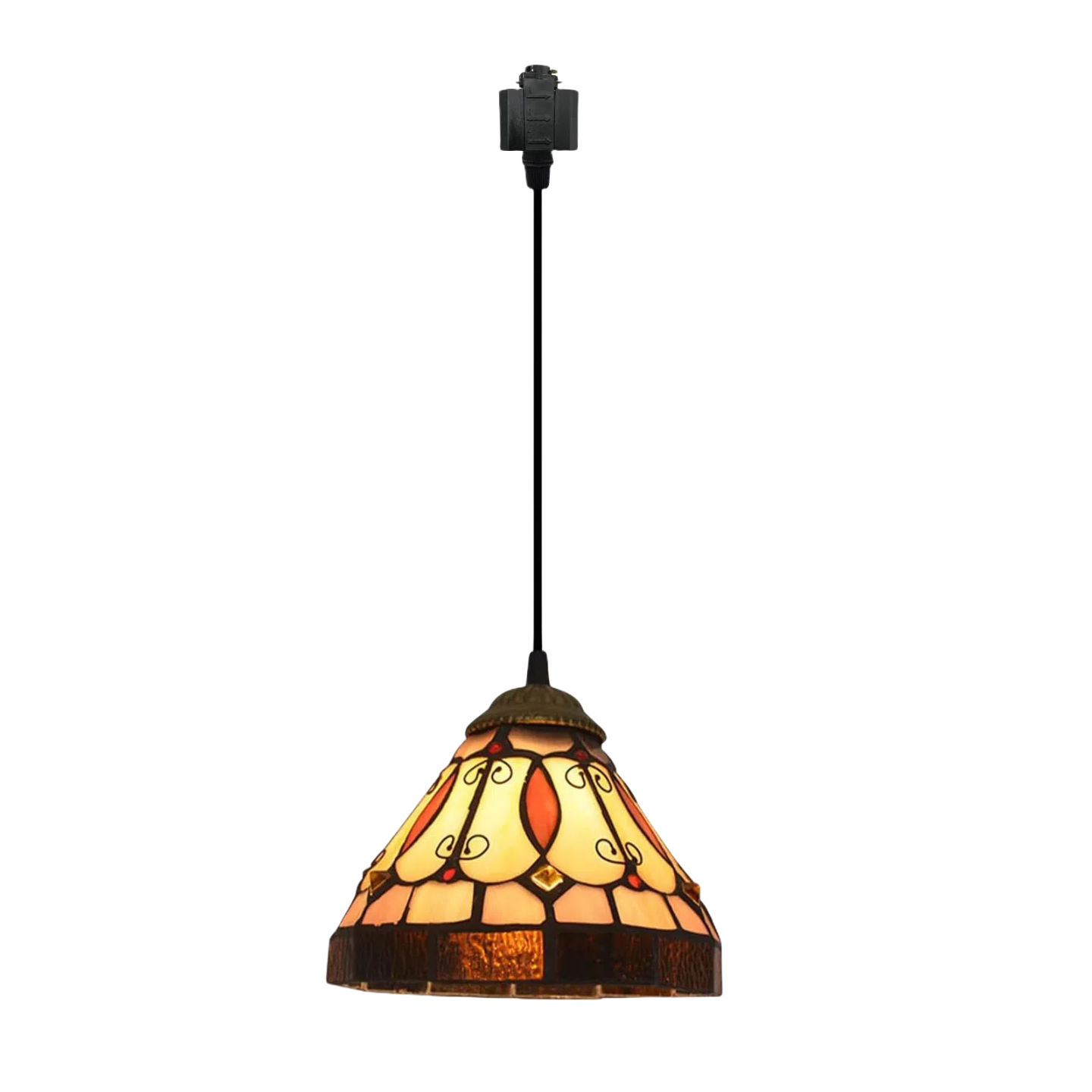 Kiven H-System 1-Light Antique Track Lighting Pendant Baroque Industrial track light with pendant light for kitchen gallery Handmade