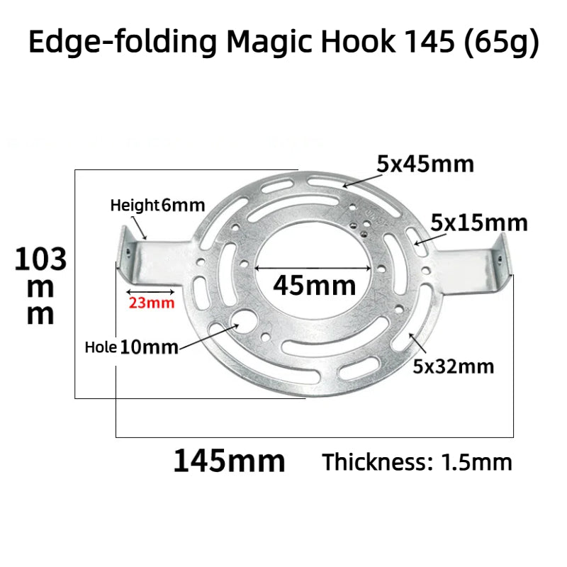 Kiven US Standard Ceiling Flanged Round Eight - Hook Plate for Cross - Border Lighting, Amazon Lighting Eight - Hook Plate Mounting Back Strip Bracket