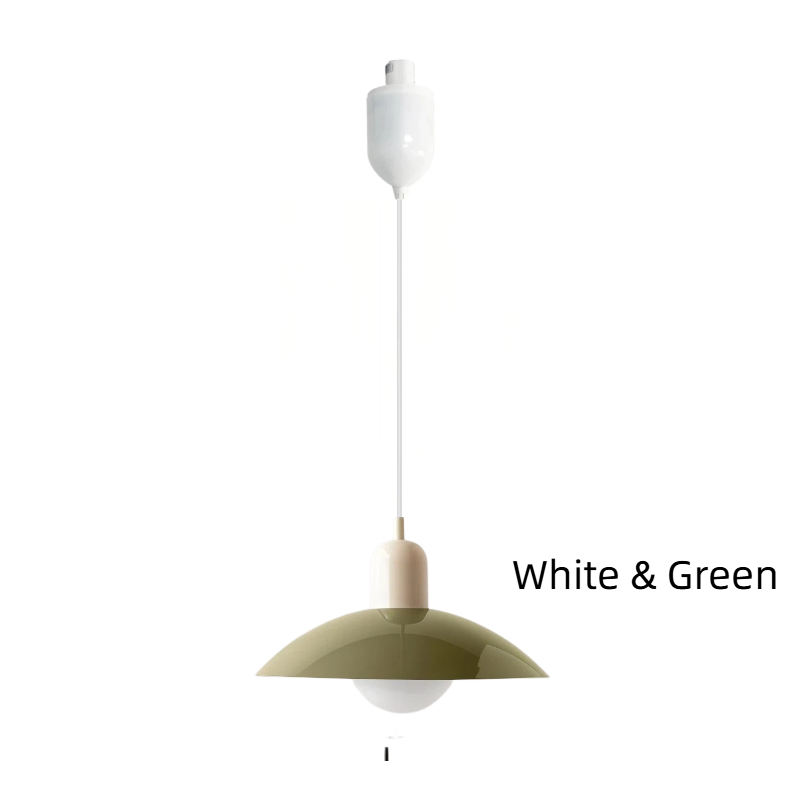 Kiven Nordic Style Simple Creative Retro Macaron H-Type Track Chandelier - Suitable for Dining Room, Bedroom & Bedside