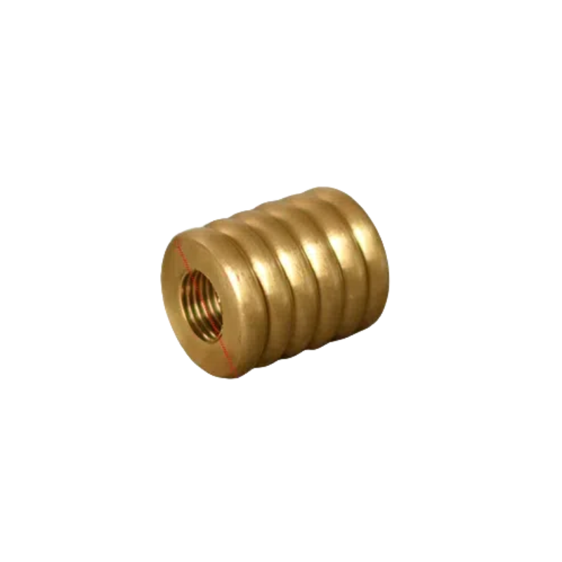 4 - Pack Thread - shaped Brass Turned Parts for Bohemian Tassel Table & Floor Lamps DIY Assembly (for Indoor Use)