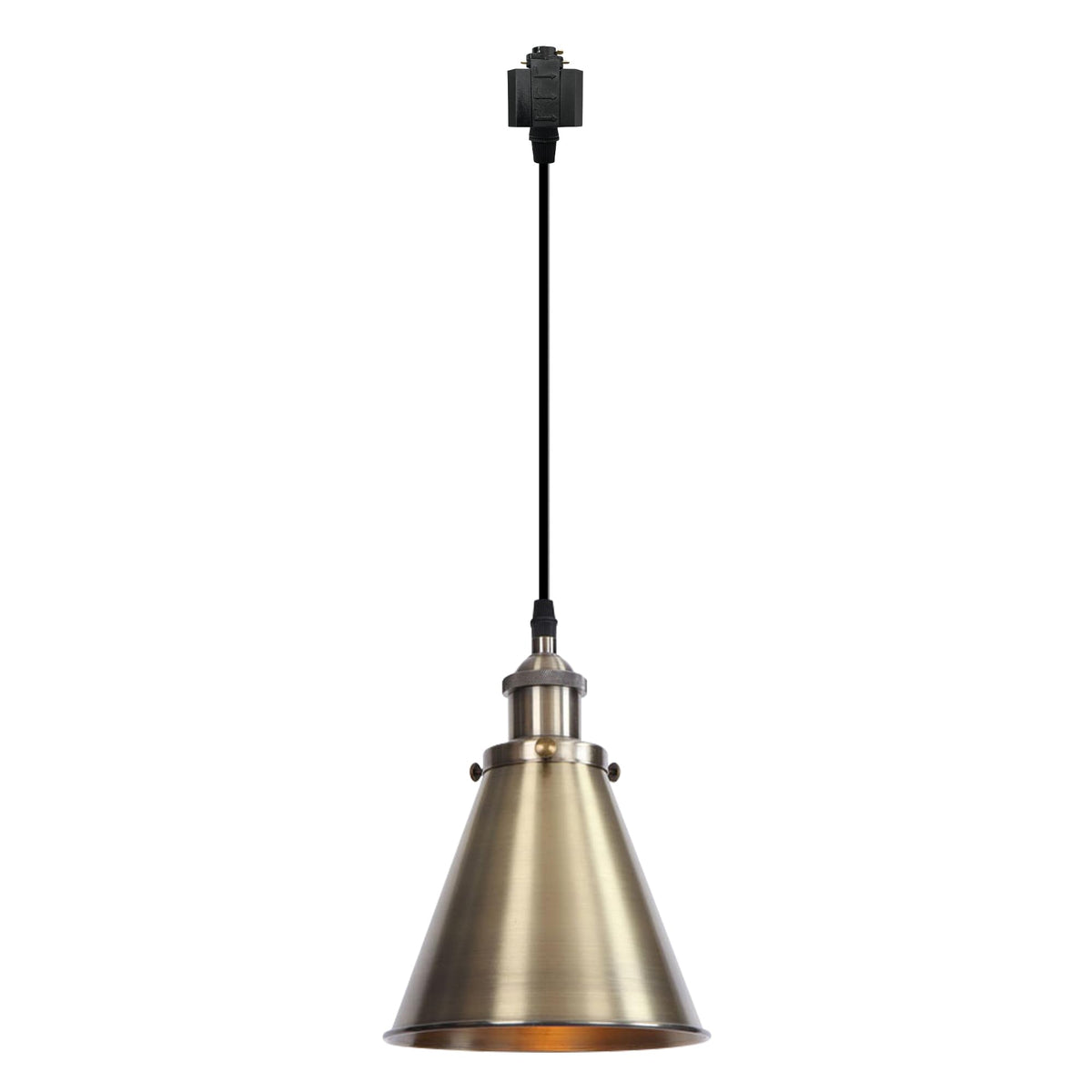 Kiven H-Type Track Lighting, 3-Light Modern Halo Track Pendant Light with Metal Lampshade,Dimmable H Track Light Pedant for Kitchen Island Home Cafe Bedroom, Cord Length 39.4",Silver Finish