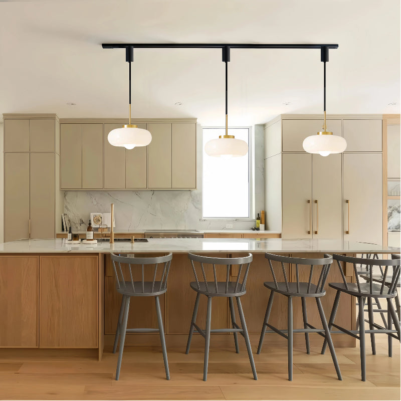 Kiven Nordic Modern Minimalist Single - Head H Type Glass Pendant Light, Luxury & Creative Lighting for Dining Rooms, Cafes, Bedside, Bars and Stores