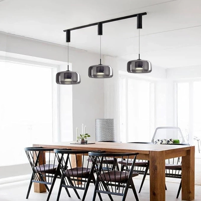 Kiven Nordic - Inspired Glass Pendant: Perfect for Dining Rooms, Cafes & Bedroom Ambiance