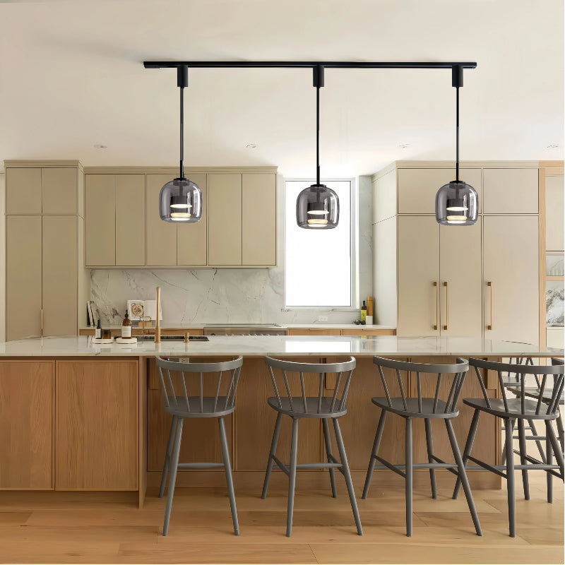Kiven Nordic - Inspired Glass Pendant: Perfect for Dining Rooms, Cafes & Bedroom Ambiance