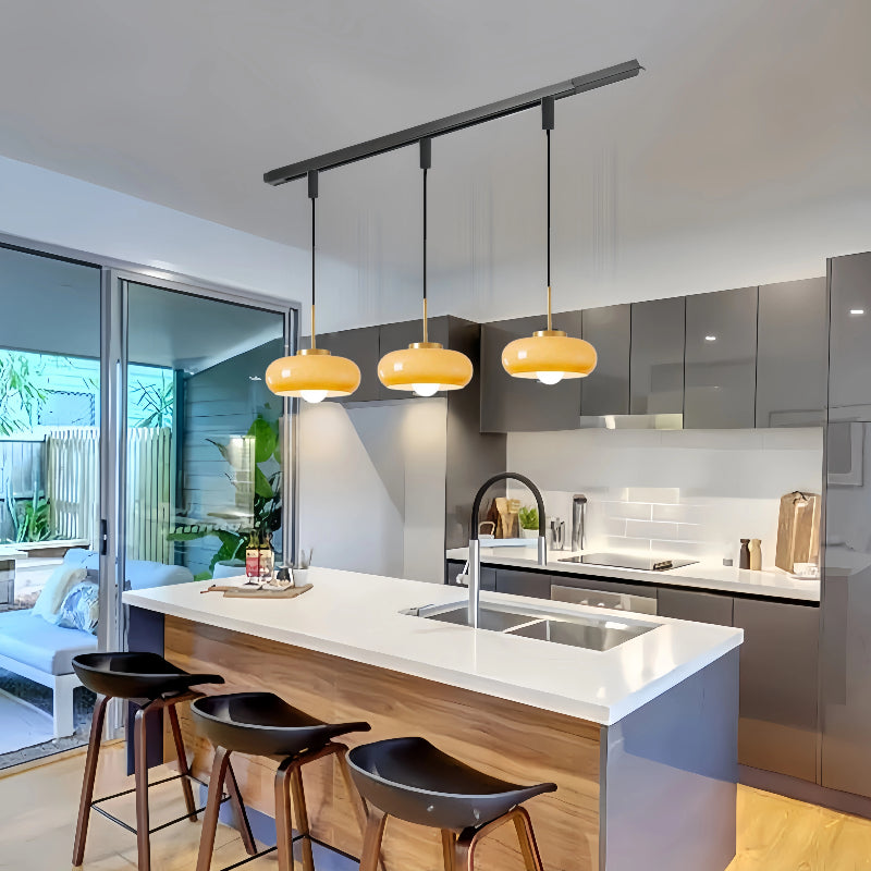 Kiven Nordic Modern Minimalist Single - Head H Type Glass Pendant Light, Luxury & Creative Lighting for Dining Rooms, Cafes, Bedside, Bars and Stores