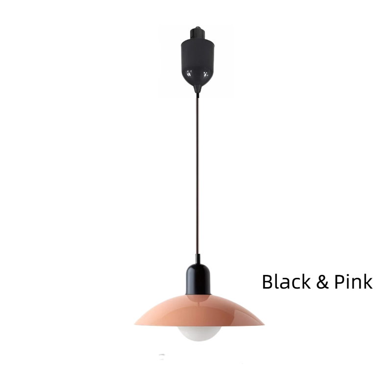 Kiven Nordic Style Simple Creative Retro Macaron H-Type Track Chandelier - Suitable for Dining Room, Bedroom & Bedside