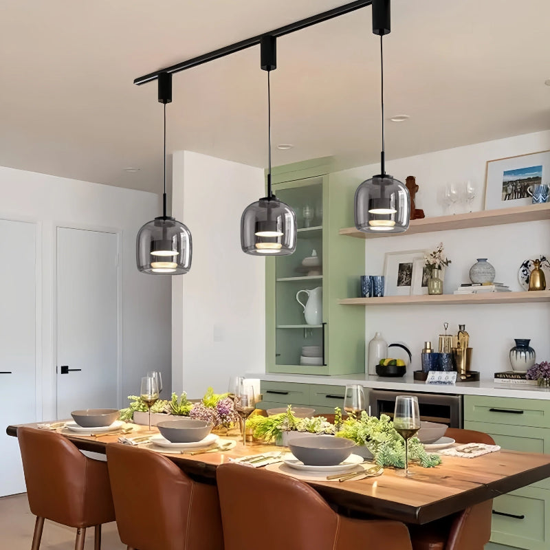 Kiven Nordic - Inspired Glass Pendant: Perfect for Dining Rooms, Cafes & Bedroom Ambiance