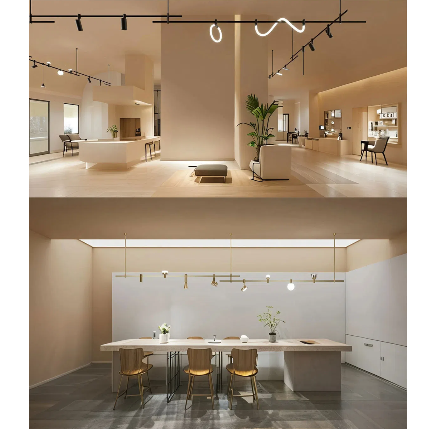 Kiven Semi - Flexible Golden Track Strip: Moldable, Surface - Mounted for Home & Clothing Stores, Track Light