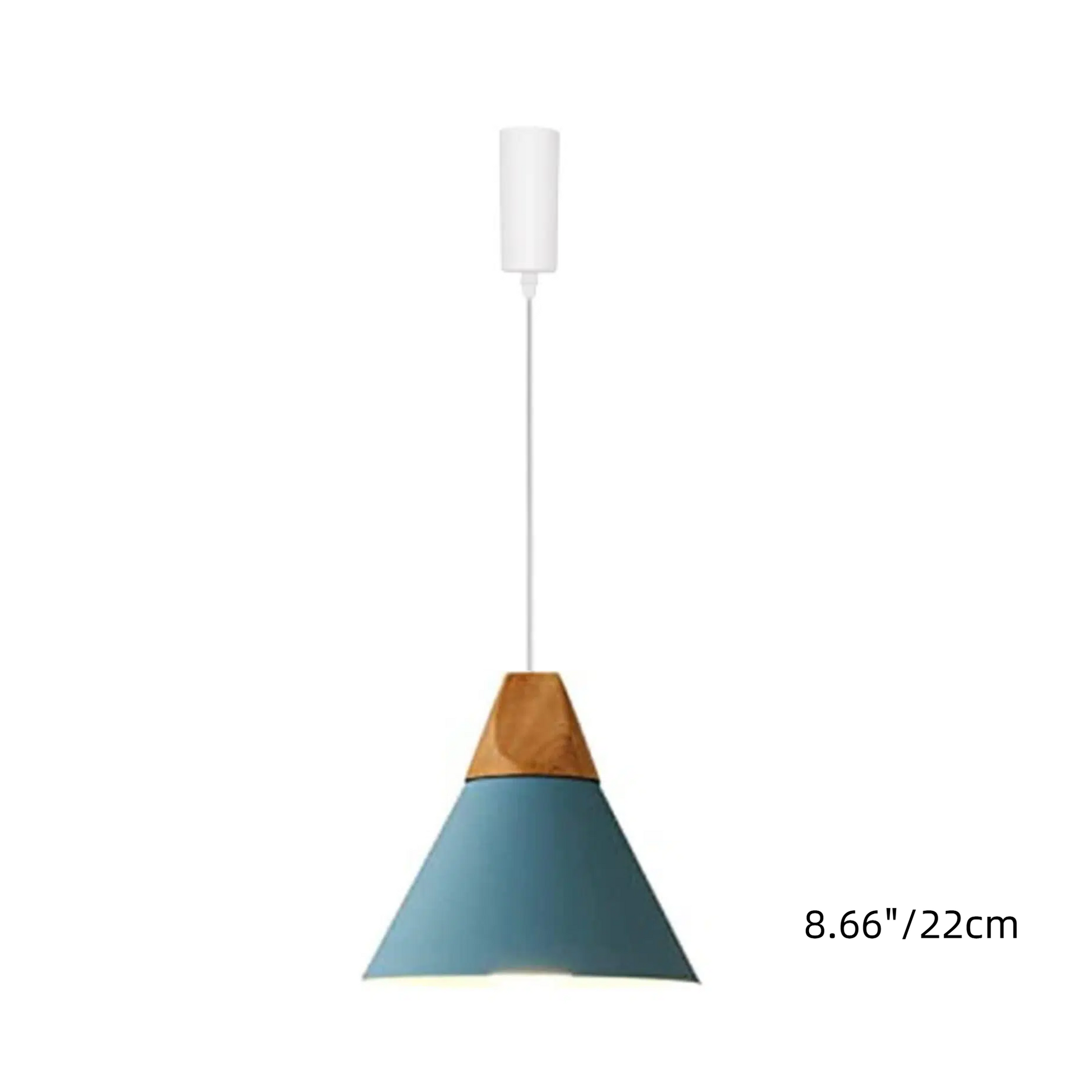 H-Type Track Pendant Lighting White Scandinavian Style Pendant Lights for Kitchen, Dining Room, Bedroom Modern Wood and Aluminum Light(Bulb & Track Rail NOT included)