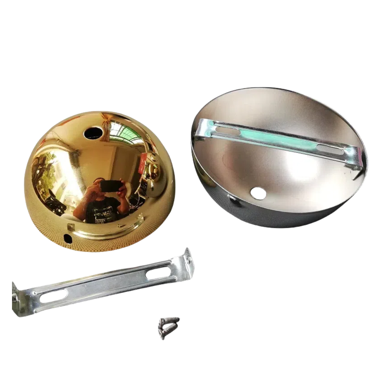 4-Pack Iron Pendant Light Bases for DIY Ceiling Light Assembly (Indoor Use)