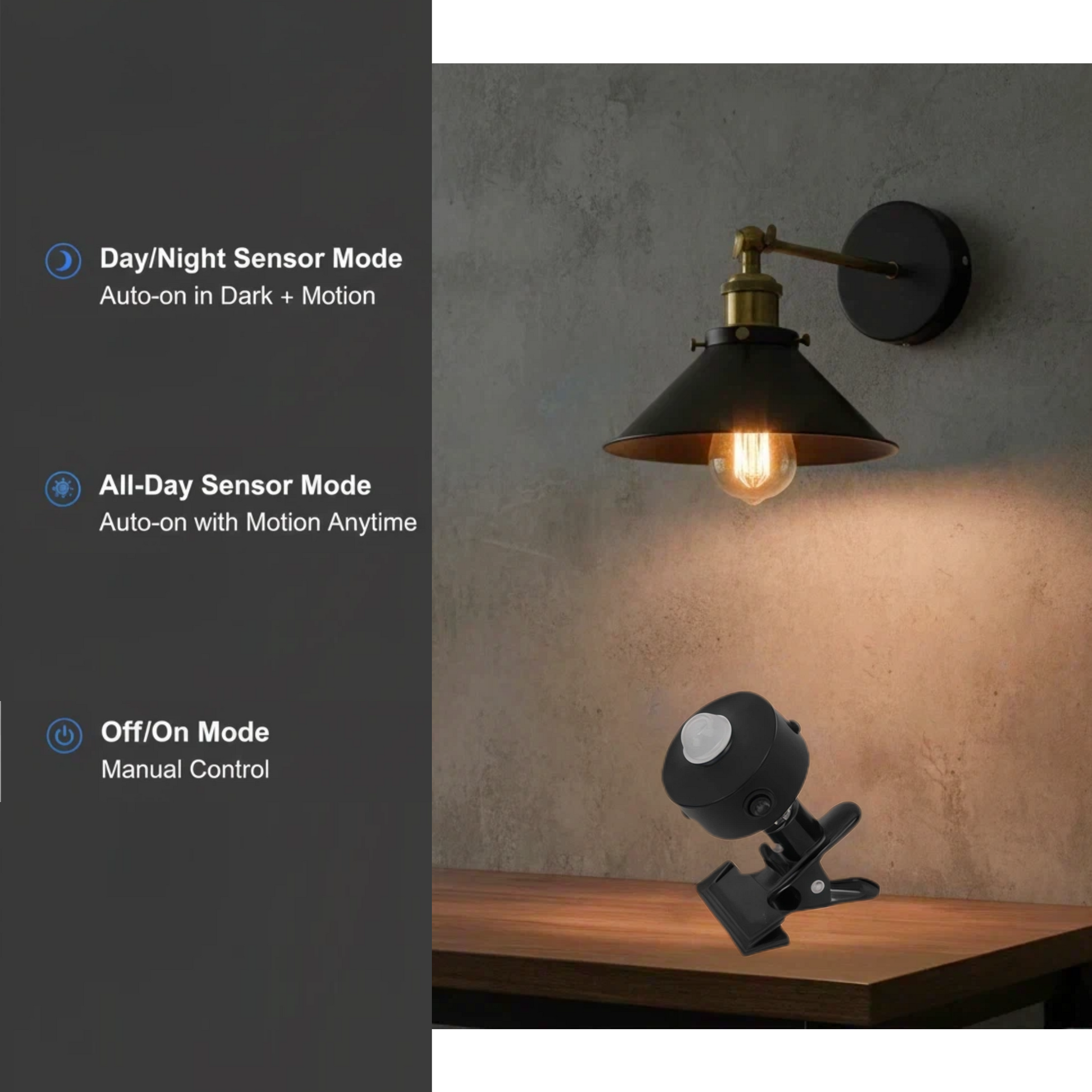 Kiven Renter-Friendly Sconces, Choose Plug-In Power or 5600mAh Wireless Freedom with 5-Minute DIY Install, Zero Damage