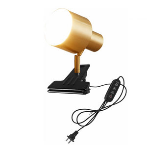 Kiven Adjustable Wall Sconces with Plug-in Dimmer & Timer Cord E26 Socket Dimmable Clip Bedside Reading Light Copper Shade Industrial Wall lamp Fixture Table lamp for Bedroom No Drilling