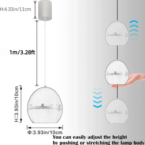Kiven 7W Zoomable Track Pendant Light H-Type Retractable Lift Droplight with Aluminum Globe Shade Focusable Spotlight Indoor Island Light Adjustable Length Lamp for Decor,Black - 3 Pack