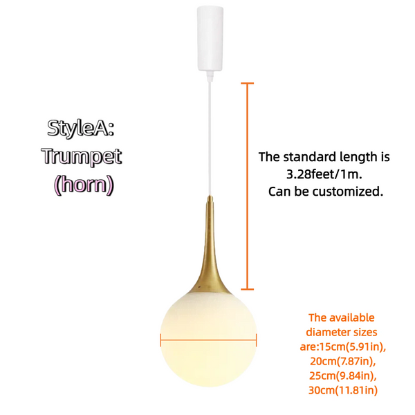 Kiven Nordic Luxury Pendant Light | Gold Electroplated Glass Globe for High-End Ambiance Lighting in Dining, Bar & Boutique Spaces