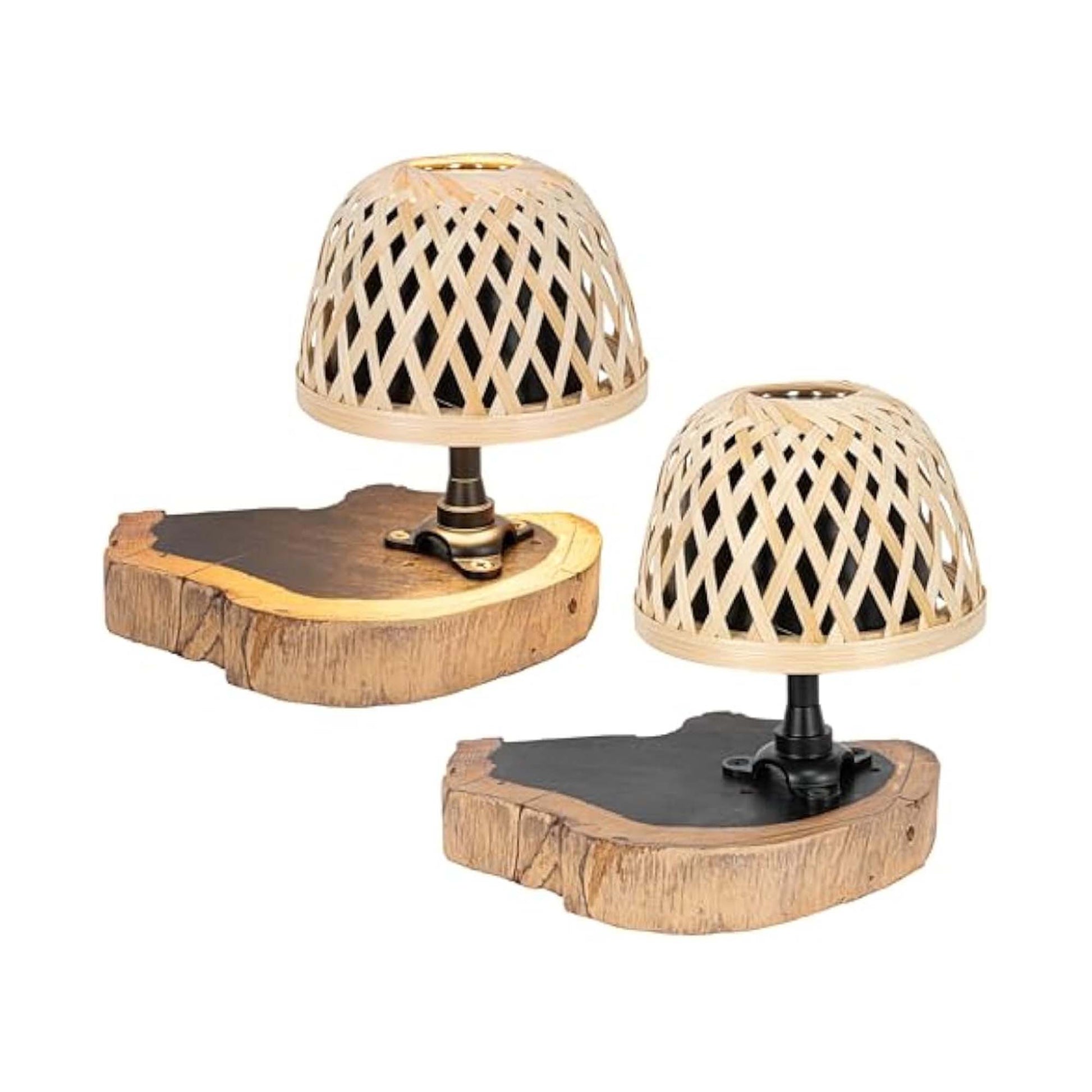 Kiven Cordless Table Lamp,Set of 2 Dimmable Bedside Lamps for Nightstand with 3 Colors Mode, Farmhouse Rechargeable Desk Lamps for Reading Home Decor Bedside TD1035