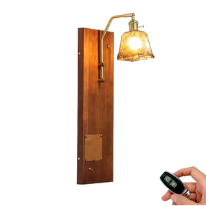 Rechargeable remote-controlled medieval wall lamp for bedroom, living room, porch, corridor, cafe, and shop