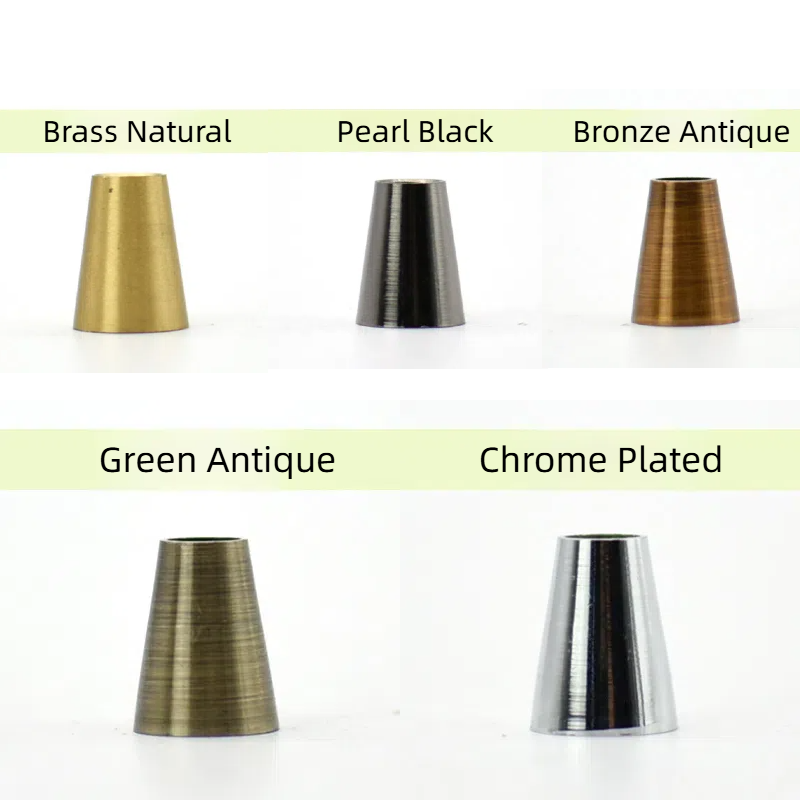 4-Pack Solid Brass Pointed Cable Clamps: Retro Wire Fixing Copper Fittings for Lamp Head & Chassis Cable Securing