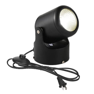 Kiven LED Accent Uplight with Foot Control On Off Switch， Handheld Sized Portable Spot Light, Black