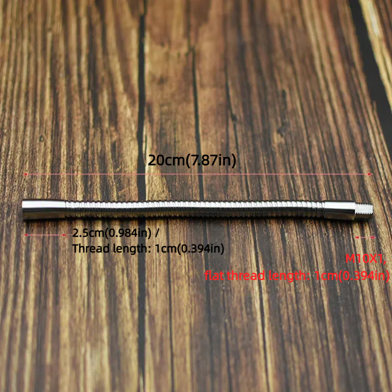 2-Pack Flexible Gooseneck Tube for LED Spotlights: 10mm Diameter, DIY Table Lamp Clip - on Hose & Lighting Fixture Part