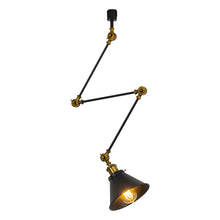 Load image into Gallery viewer, Adjustable Angle Direction Track Lamp E26 Gold Bronze Mini Base Black Metal Vintage Design Lighting
