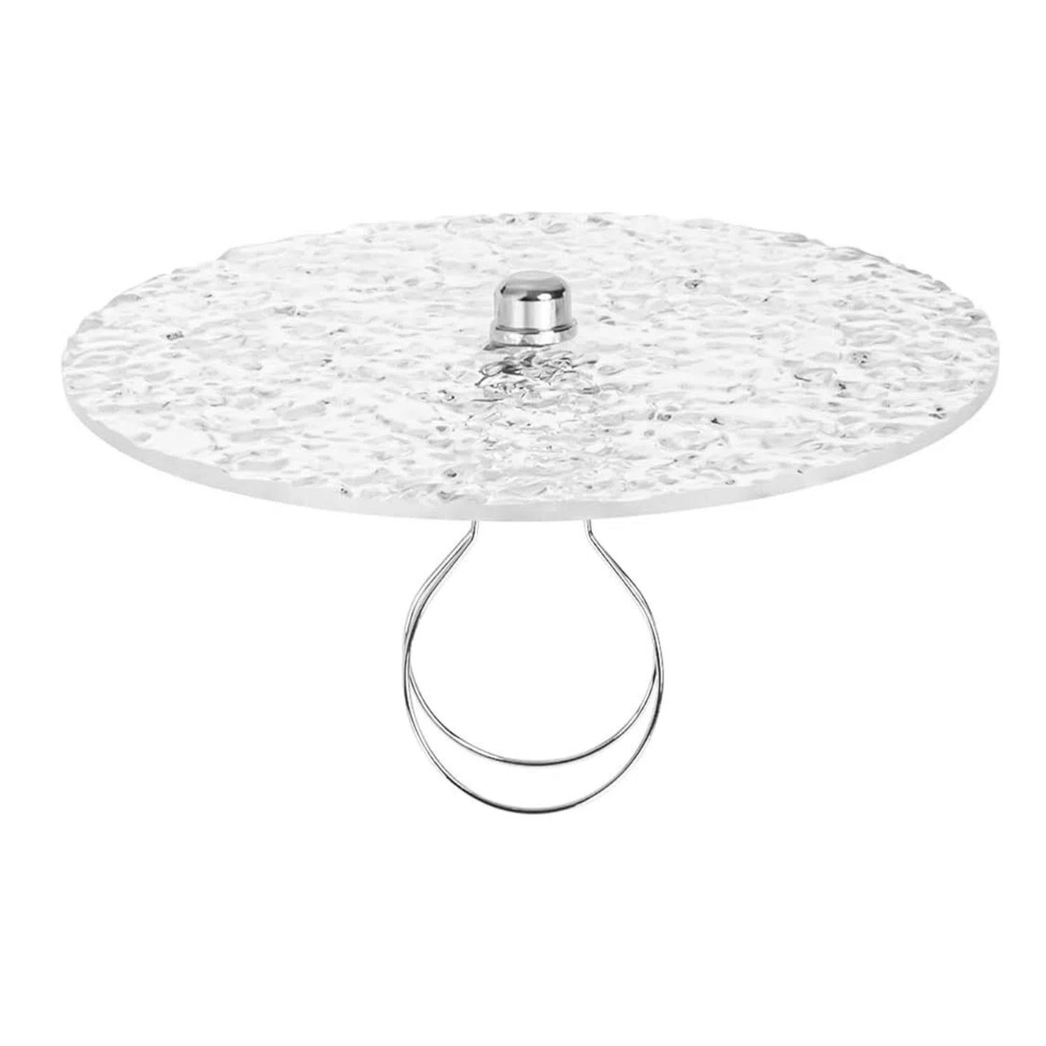 Kiven 5.9 in Round Diffuser Shade with Clip Adapter,Clear Acrylic Lamp Shade Diffusers for Pendants Light Table Lamp, Fits 6-8" Openings, 1 Pack