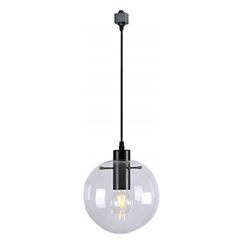 Track Mount Lighting Glass Globe Diameter 9.8inches Pendant Kitchen Island Light