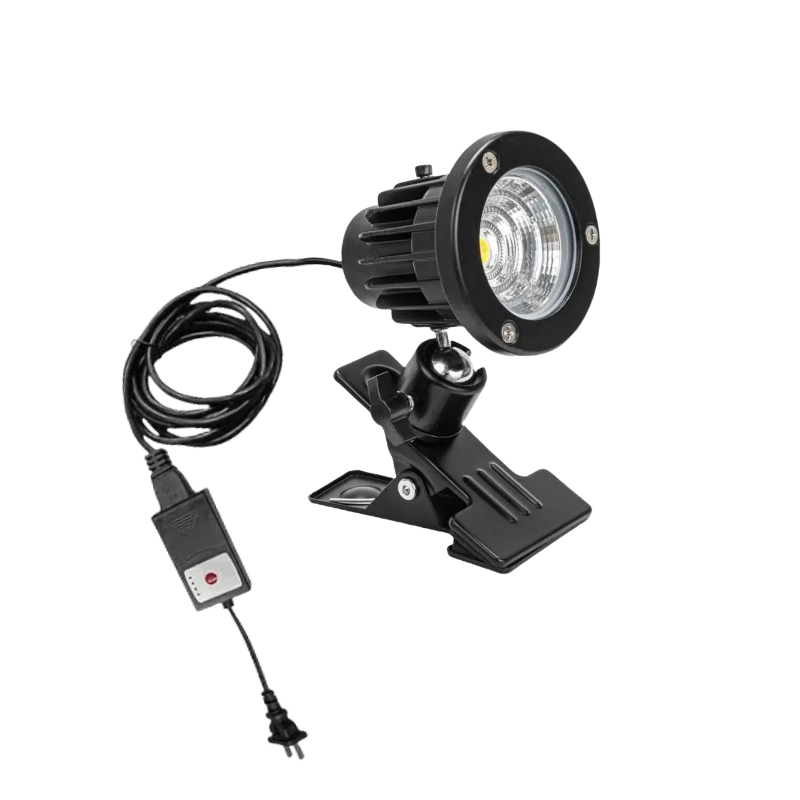 Kiven Landscape Remote Dimming Timer Waterproof Clip Spot Light - Adjustable Direction, Focused Light for Signboard, Fence, Indoors/Outdoors