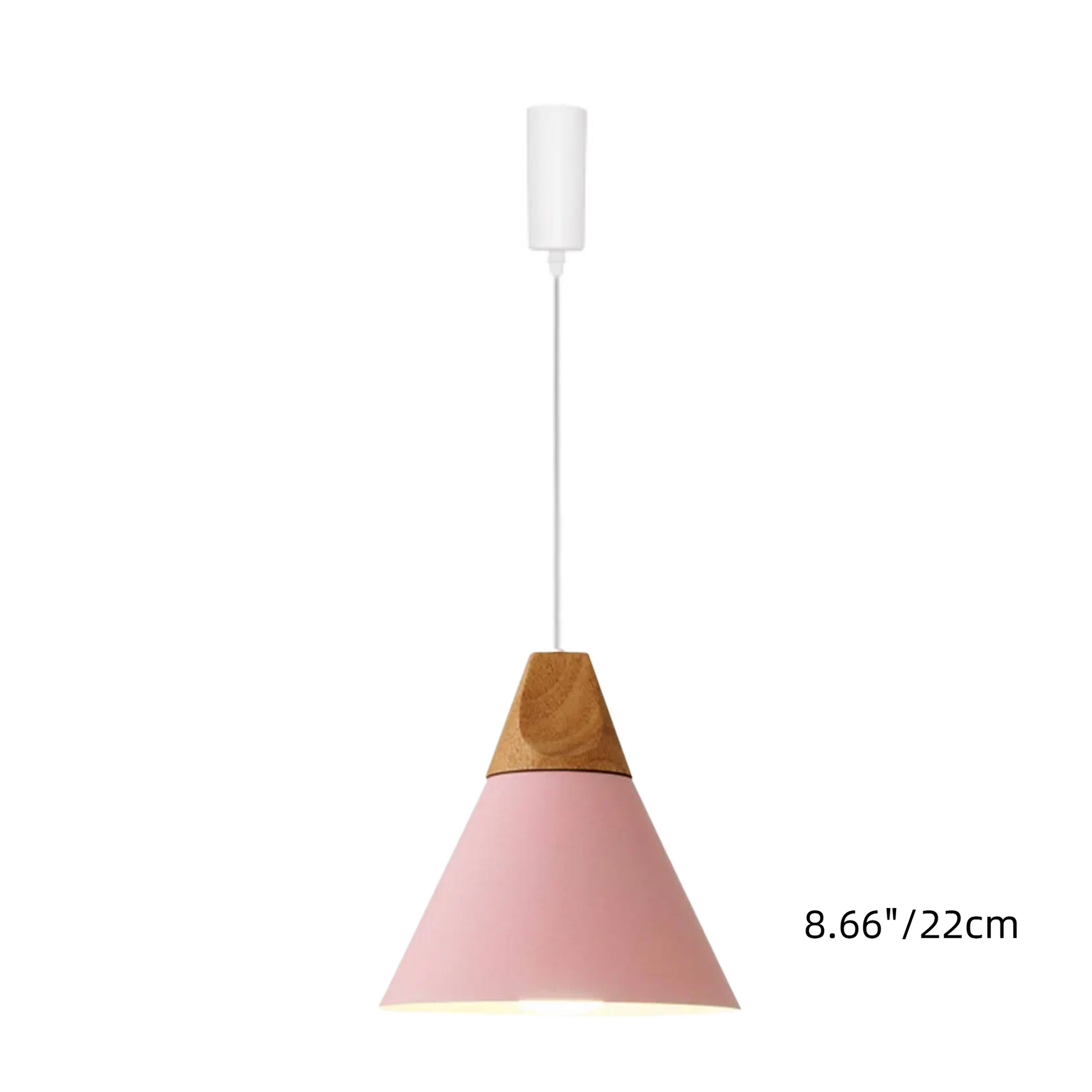 H-Type Track Pendant Lighting White Scandinavian Style Pendant Lights for Kitchen, Dining Room, Bedroom Modern Wood and Aluminum Light(Bulb & Track Rail NOT included)