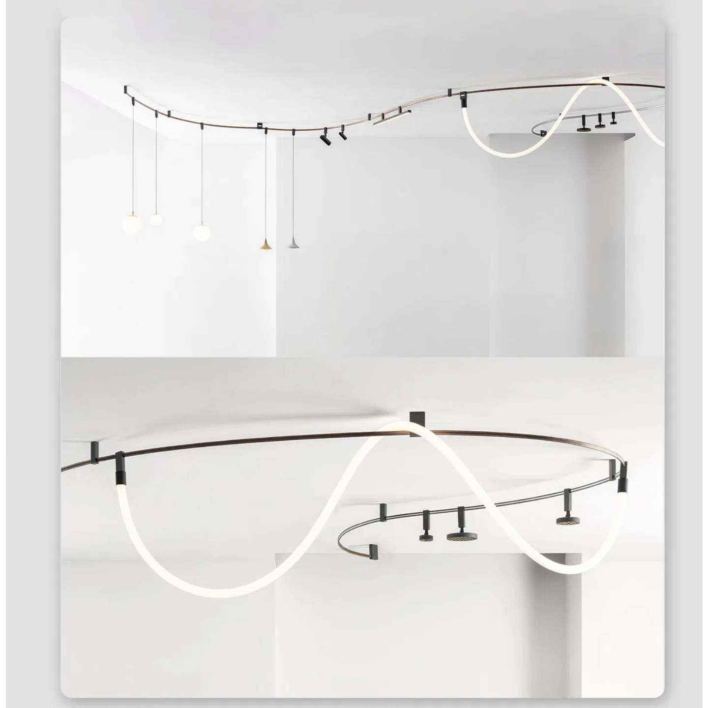 Kiven Semi - Flexible Golden Track Strip: Moldable, Surface - Mounted for Home & Clothing Stores, Track Light