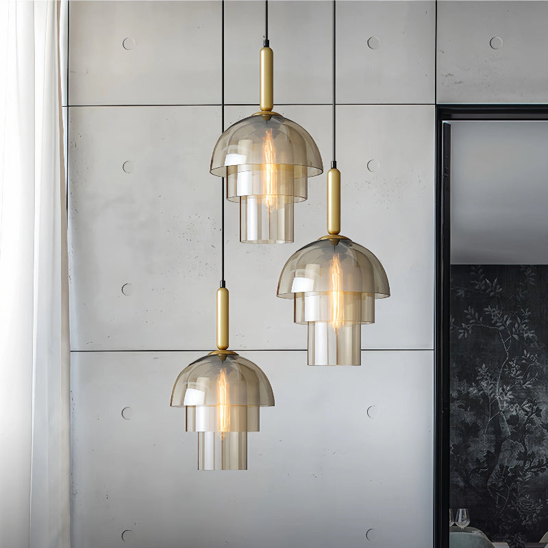 Kiven Nordic Modern Minimalist Single - Head Glass Hanging Light, Luxurious Appeal, Ideal for Dining Venues, Cafes, Bedrooms, Commercial Stores & Bar Spaces