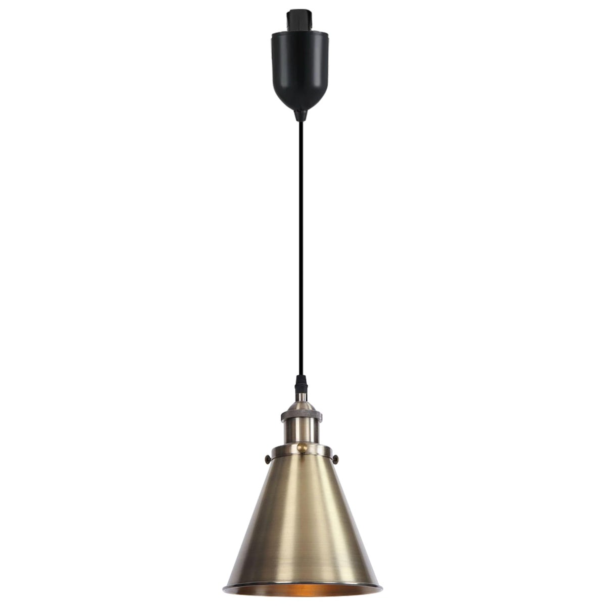 Kiven H-Type Track Lighting, Modern Halo Track Pendant Light with Built-in Cable Wrapper Metal Lampshade, Dimmable H Track Light Pedant Adjustable Length for Bedroom Kitchen Shop, Silver Finish