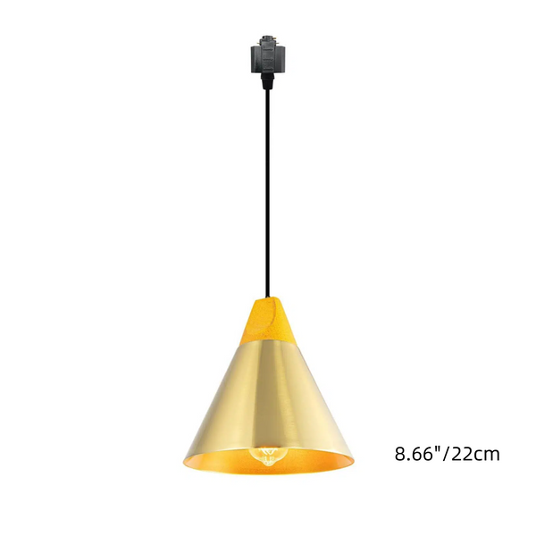 H-Type Track Pendant Lighting White Scandinavian Style Pendant Lights for Kitchen, Dining Room, Bedroom Modern Wood and Aluminum Light(Bulb & Track Rail NOT included)