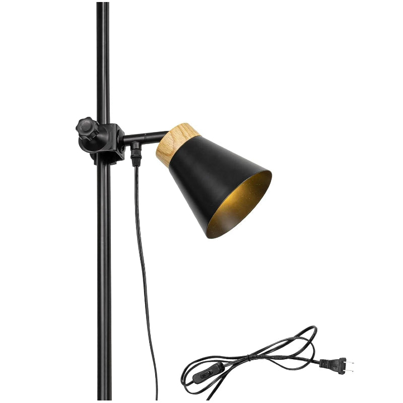 Kiven  Vertical Accessories, Spotlight, Tension Rod Compatible, Adjustable, Lamp Arm, Fixable to Vertical Accessories, Clip Light, E26, Retro, New Lifestyle, Rental Lighting, Reading Light