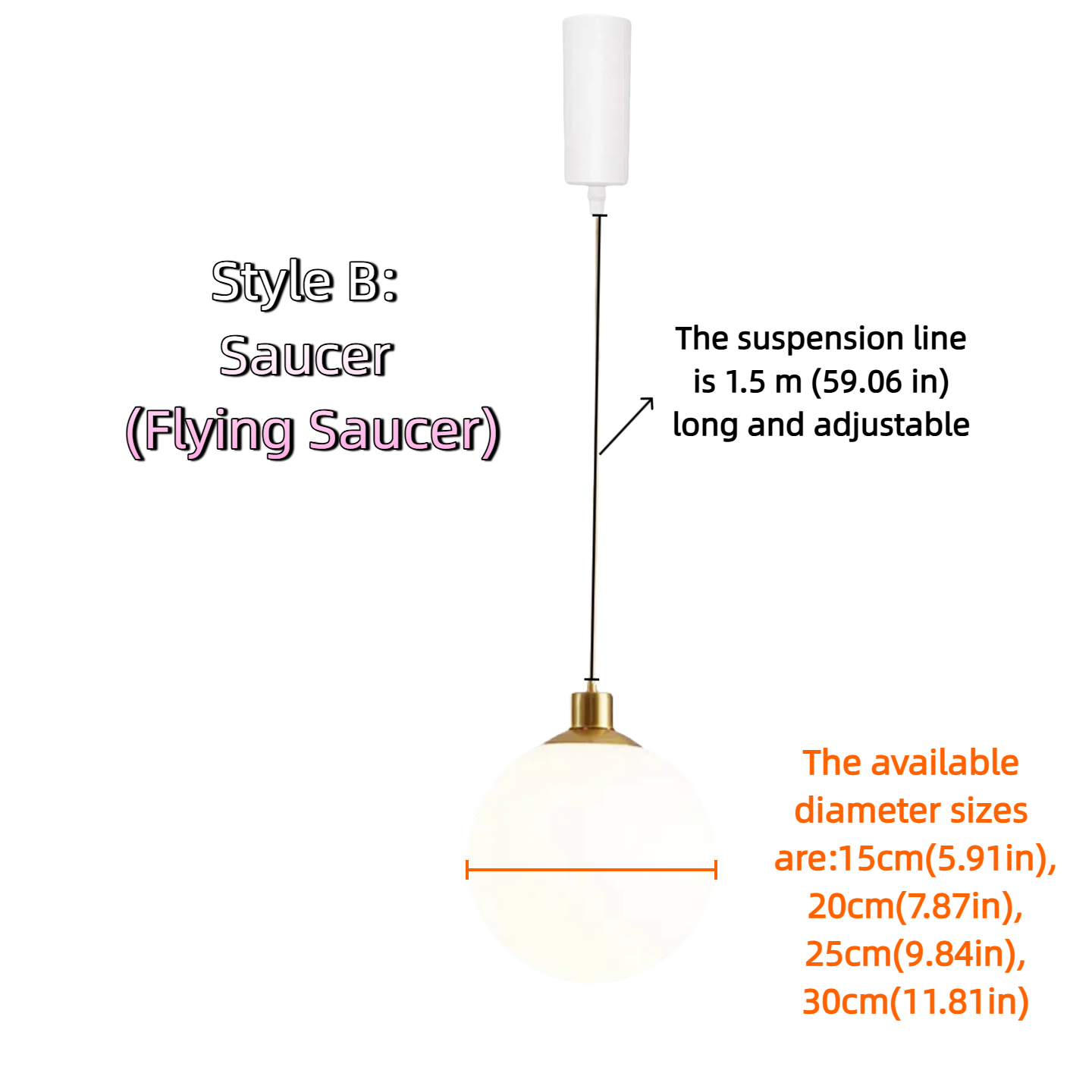 Kiven Gold and Milk White Glass Globe Pendant Lights for Nordic Style Dining, Bar, and Boutique Displays - DIY Assembly for Indoor Use