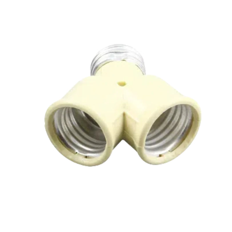 Kiven  E26 1-to-2 Light Socket, Y-Shaped Adapter for Central & South America, US Standard Splitter Dual Light Base(Customizable)