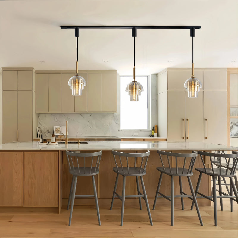 Kiven Nordic Modern Minimalist Single - Head Glass Hanging Light, Luxurious Appeal, Ideal for Dining Venues, Cafes, Bedrooms, Commercial Stores & Bar Spaces