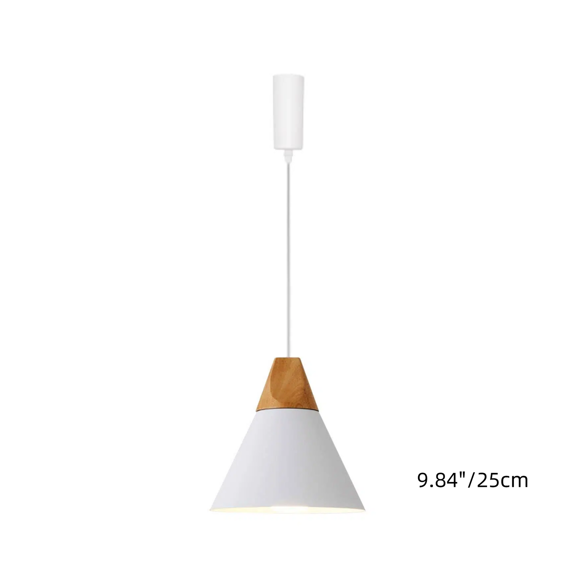 H-Type Track Pendant Lighting White Scandinavian Style Pendant Lights for Kitchen, Dining Room, Bedroom Modern Wood and Aluminum Light(Bulb & Track Rail NOT included)