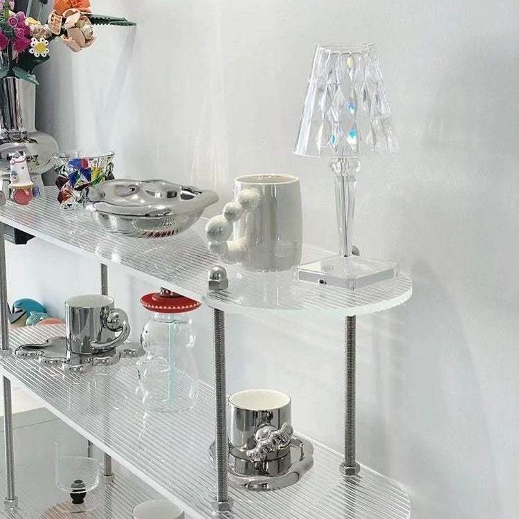 2-Pack Acrylic Sheet for Lighting Fixtures: Transparent with Stone Pattern, UV Customizable