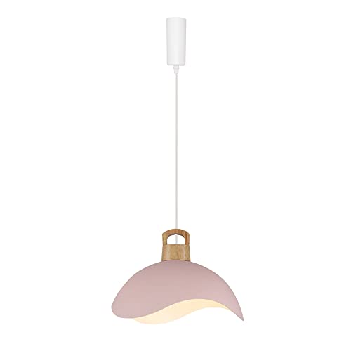 Kiven H-Type Track Lighting, Modern Halo Track Pendant Light with Blue Iron Shade, Adjustable Length Track Light Pedant for Bedroom Kitchen Home Lighting