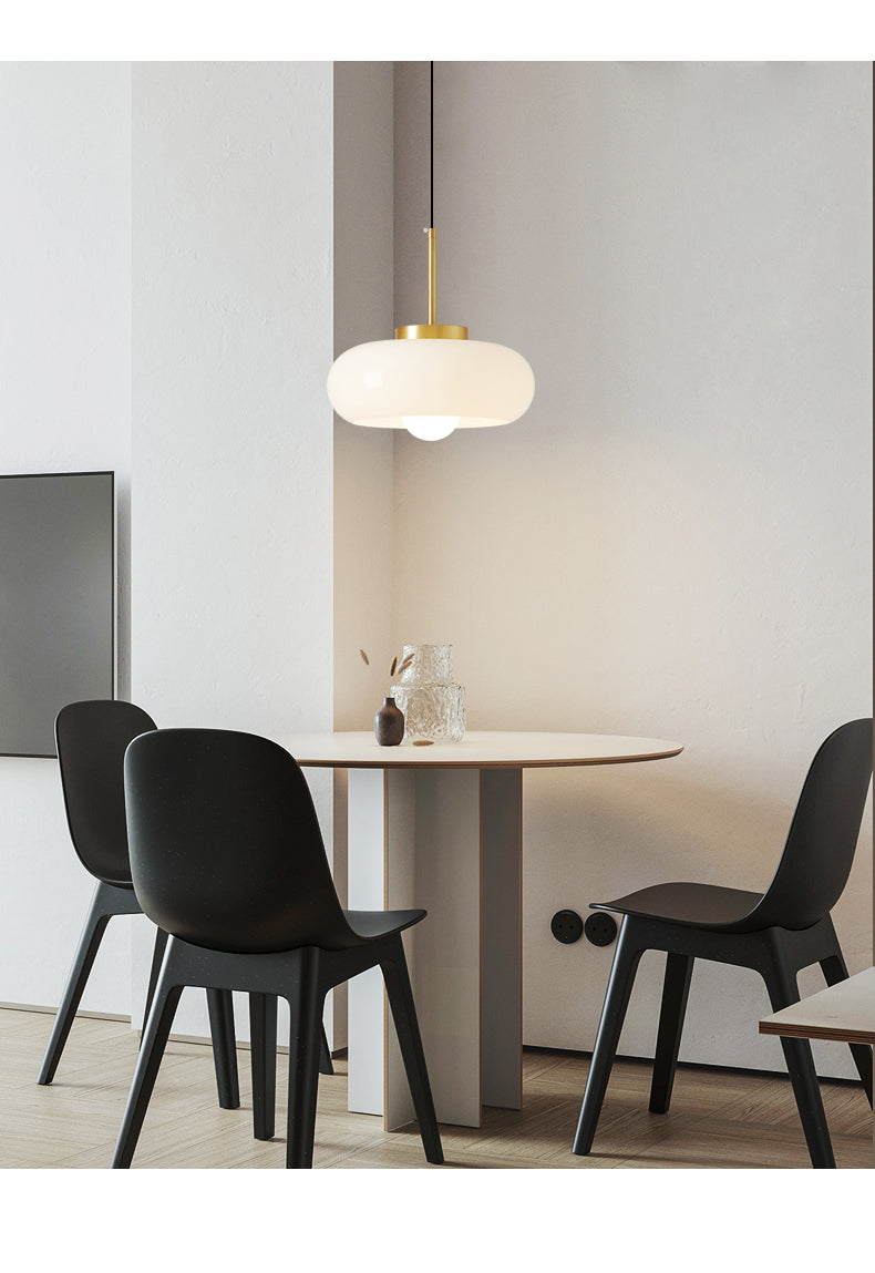 Kiven Nordic Modern Minimalist Single - Head H Type Glass Pendant Light, Luxury & Creative Lighting for Dining Rooms, Cafes, Bedside, Bars and Stores