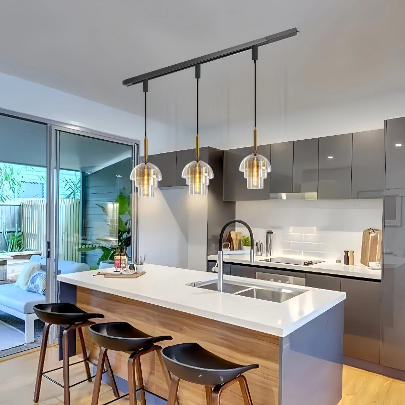 Kiven Nordic Modern Minimalist Single - Head Glass Hanging Light, Luxurious Appeal, Ideal for Dining Venues, Cafes, Bedrooms, Commercial Stores & Bar Spaces