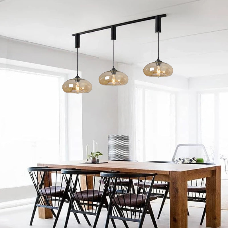 Kiven Nordic Glass Single - Head Pendant: Chic Lighting for Dining Rooms, Bedside & Bar Counters