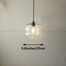 Load image into Gallery viewer, Track Mount Lighting Glass Globe Diameter 9.8inches Pendant Kitchen Island Light